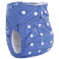 Fancy Pants Bamboo Nappy with Microfibre Inserts, Blueberry (Blue)